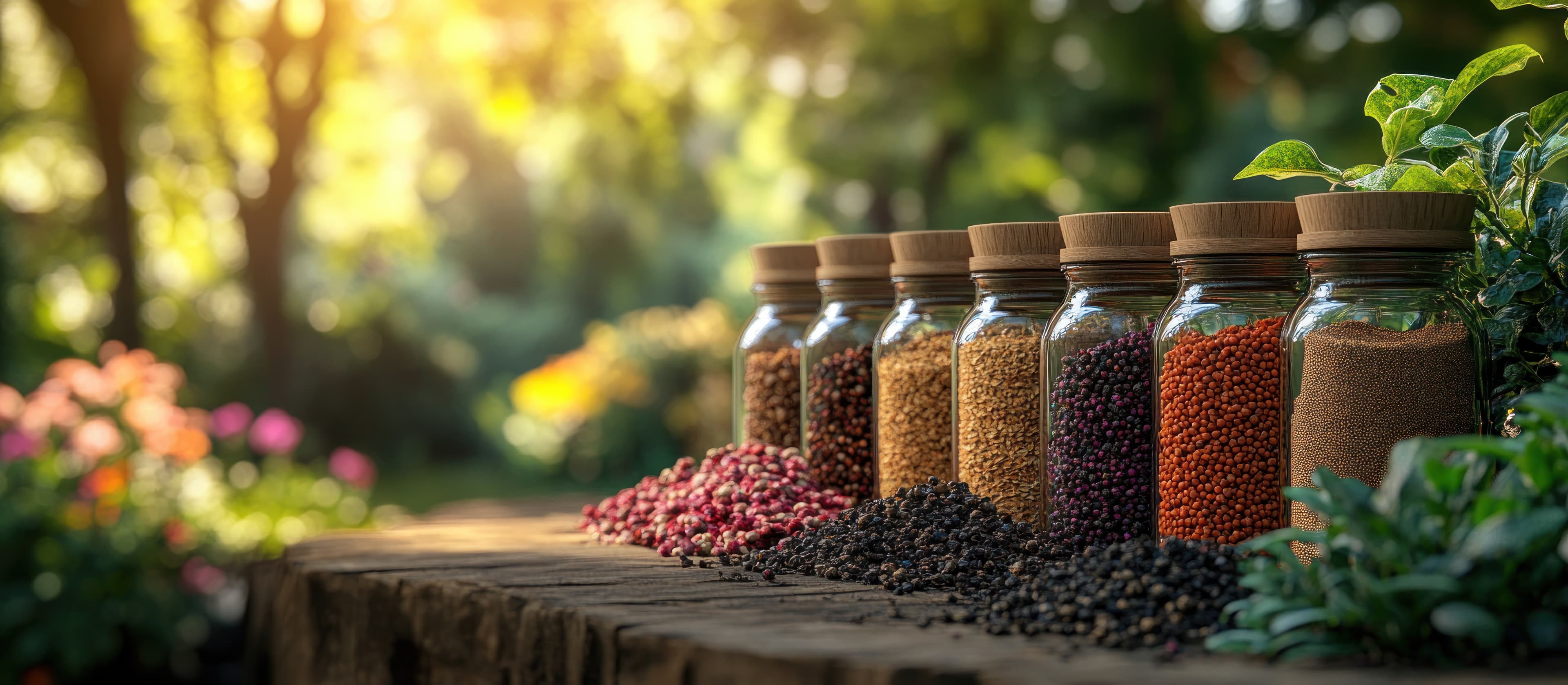 Organic farm landscape